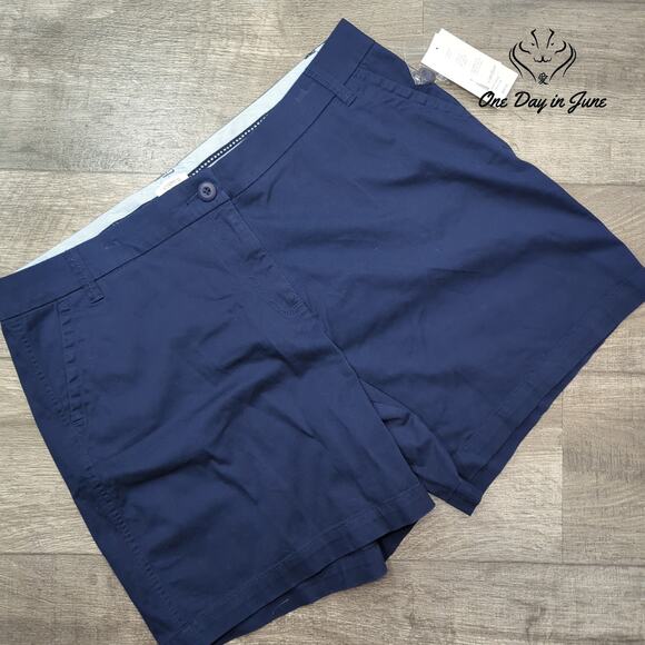 Crown & Ivy Caroline Flat Front 7" Shorts Size 16 - Picture 1 of 7